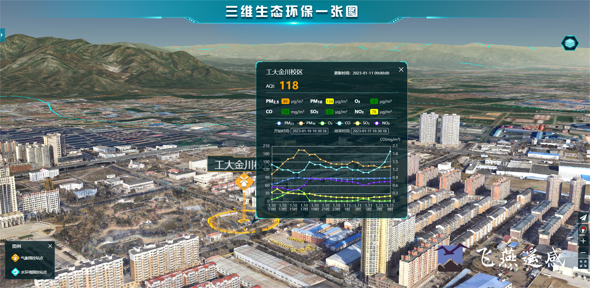 智慧環(huán)保三維可視化系統(tǒng)平臺，生態(tài)環(huán)境立體場景“入行入心”